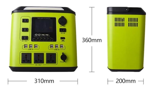 1500W 가지고 다닐 수 있는 동력화차 500WH 800WH 2000WH 태양 에너지 저장 발전기를 녹색으로 만드세요