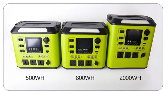 1500W 가지고 다닐 수 있는 동력화차 500WH 800WH 2000WH 태양 에너지 저장 발전기를 녹색으로 만드세요