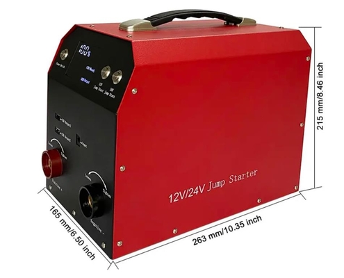 12V 24V 가지고 다닐 수 있는 차량 배터리 충전기 자동차 점프 스타터 과중한 업무 디자인