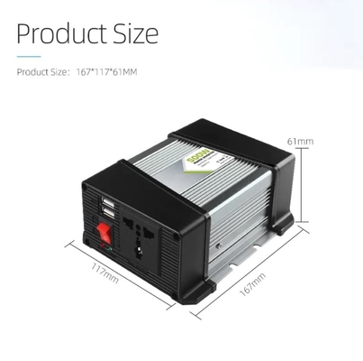 자동차는 듀얼 USB와 태양 역변환 장치 500W 12v 내지 220v 주택 5v 2.1a를 탑재했습니다