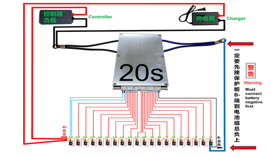LCD 스크린을 가진 리튬 개미 똑똑한 BMS 150A 300A 400A 8S-20S