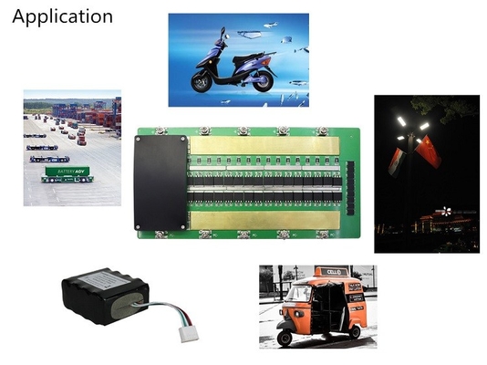 24S 60A 활성 BMS lifepo4, 균형 FR-4가 있는 BMS 재질