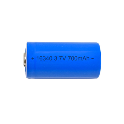 RCR123A 리튬 이온 배터리 셀 딥 사이클 3.7V 700mah 16340