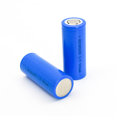 손전등 작은 팬을 위한 편평한 정상 26650 재충전 전지 5000mah