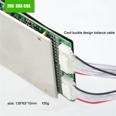온도 보호를 가진 50A 20S 60V 72V LiFePO4 BMS 배터리 관리 시스템