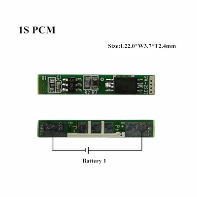 니켈 스트립이 있는 1S 2A 리튬 이온 BMS PCM 배터리 보호 보드