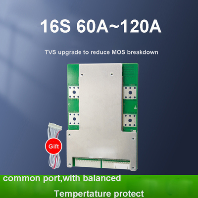 100A 120A 80A 공통 포트 BMS 60v 16S 17s 48v FR-4 재질