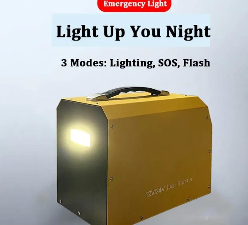 12V 24V 자동차 점프 스타터 파워 뱅크 리튬 차량 배터리 충전기 가지고 다닐 수 있는 비상 도구