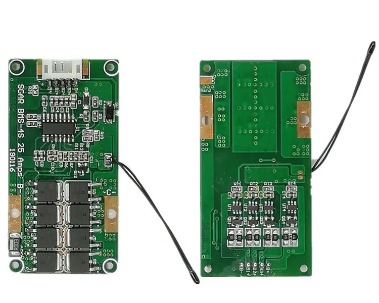 온도 조종 66×34mm 크기를 가진 일반적인 항구 4S 10A BMS 14.8V