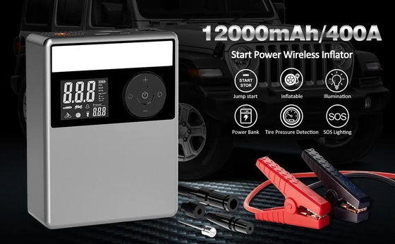 12V 휴대용 자동차 점퍼 파워 뱅크 점프 시동 케이블 배터리 부스터 자동차 점프 스타터 휴대용 자동차 배터리 충전기